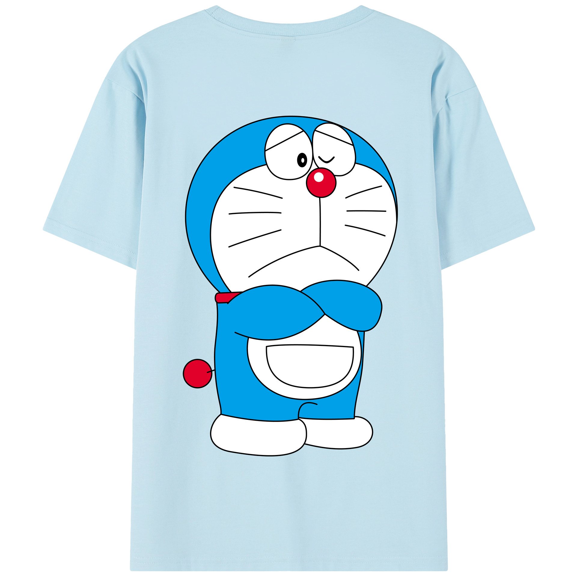 （画像用） ドラえもん Doraemon 綿100％半袖Tシャツ（背面プリント）